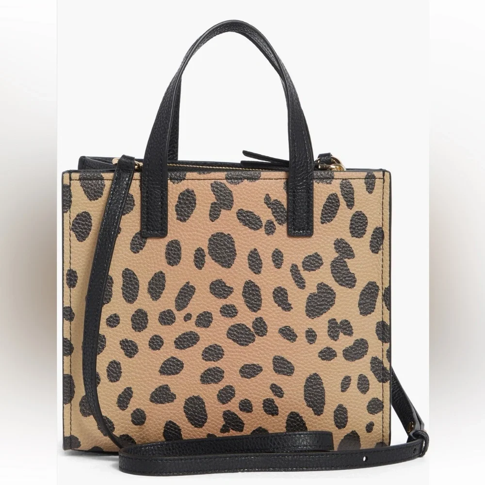 Marc Jacobs Leopard Print Tote in Tan and Black - Picture 3 of 10
